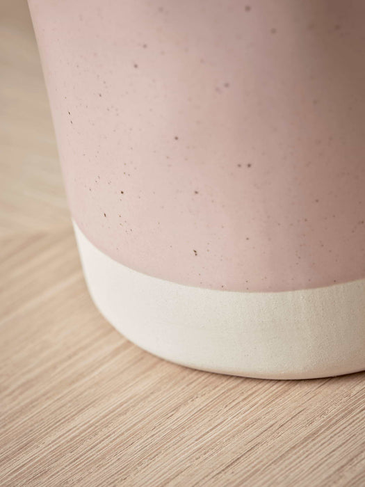 Speckled Ceramic Pillar Vase - Blush
