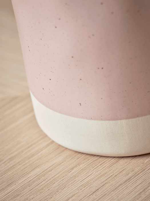 Speckled Ceramic Pillar Vase - Blush