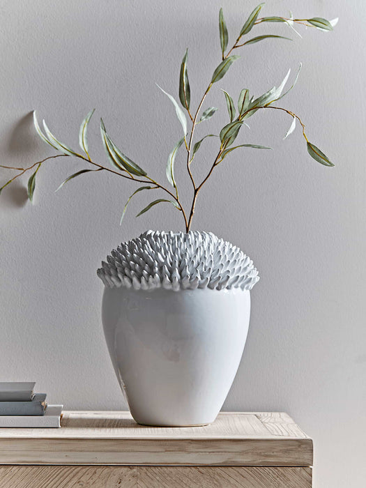 Glazed Ceramic Anemone Vase