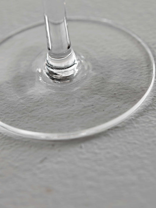 Four Fluted Wine Glasses