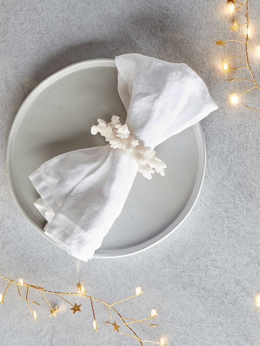 Four Coral Napkin Rings