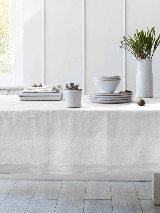 Linen Tablecloth - White