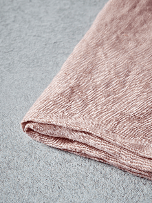 Four Linen Napkins - Pink