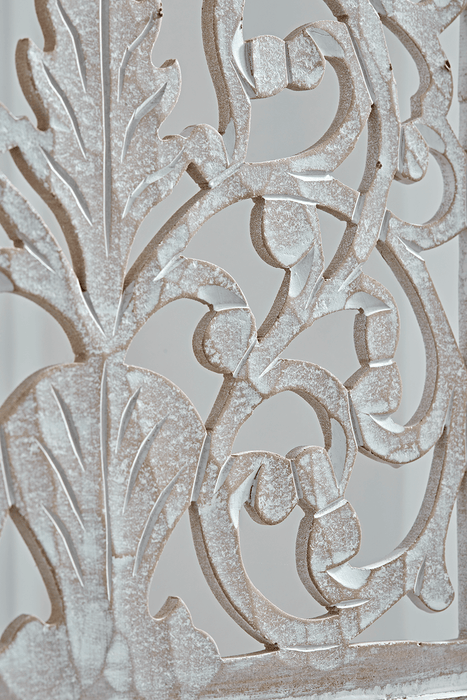 White Filigree Screen