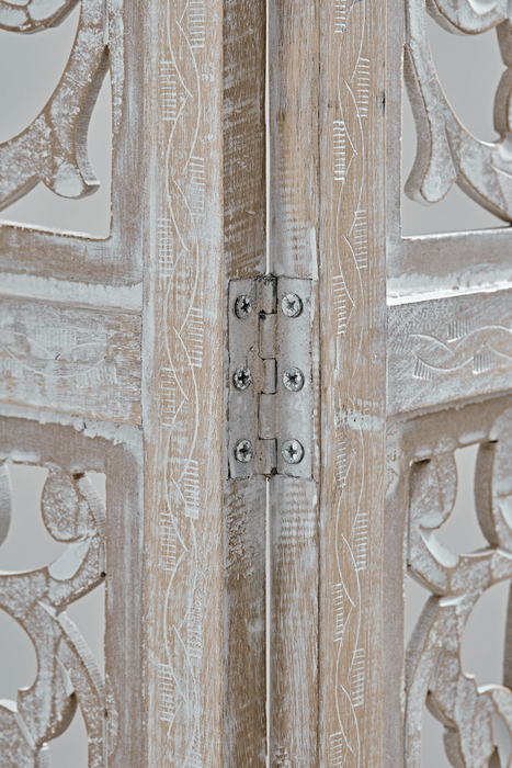 White Filigree Screen