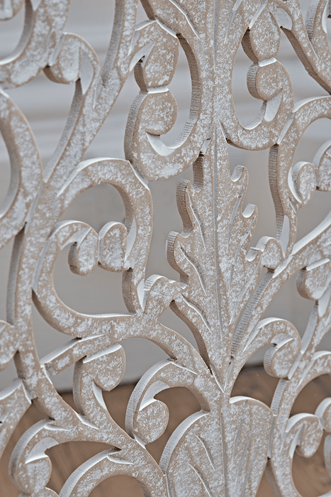 White Filigree Screen