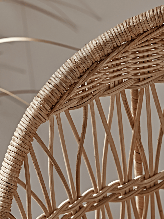 Rounded Wicker Dining Chair