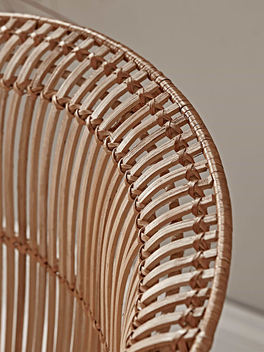 Flat Rattan Scoop Chair