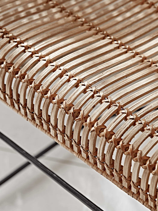 Flat Rattan Scoop Chair