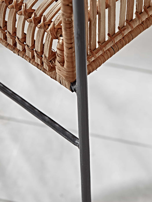 Flat Rattan Scoop Chair