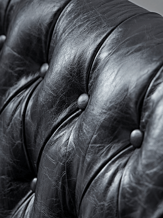 Leather Buttoned Sofa