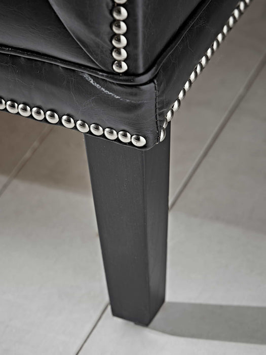 Leather Buttoned Sofa