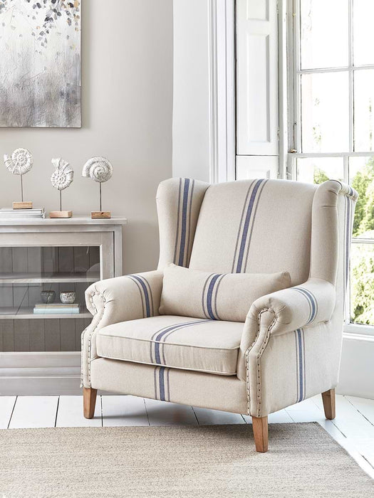 Ana Oversized Armchair - French Stripe
