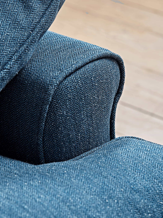 Herringbone Sofa - Blue