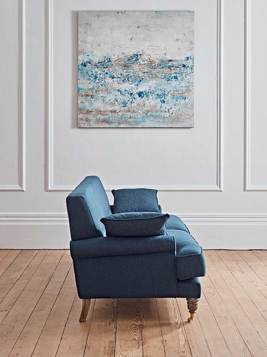 Herringbone Sofa - Blue