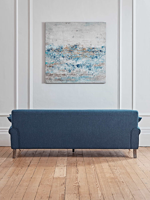 Herringbone Sofa - Blue