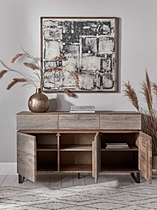 Whitewashed Oak Sideboard