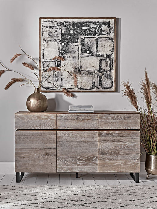 Whitewashed Oak Sideboard