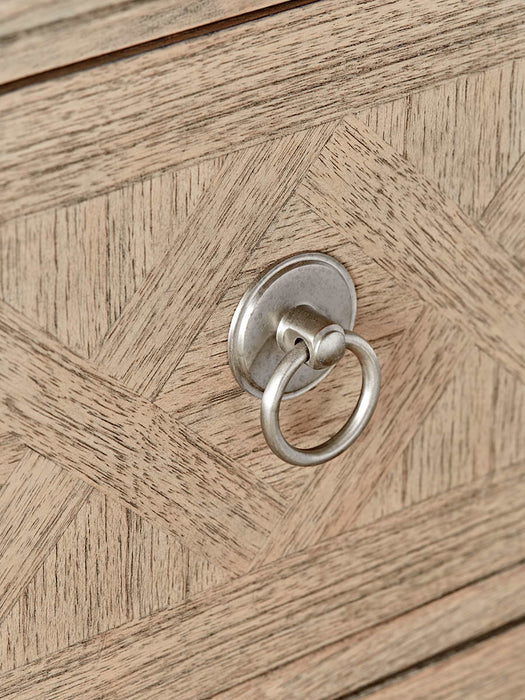 Geometric Parquet Bedside Table