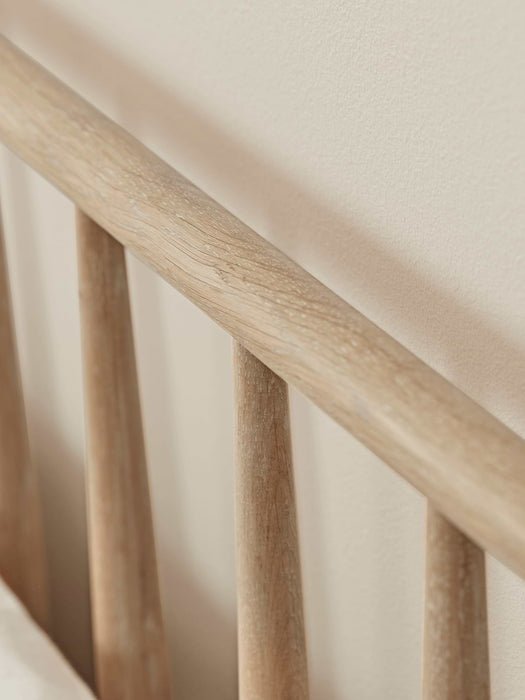Bergen Oak Double Bed - Natural