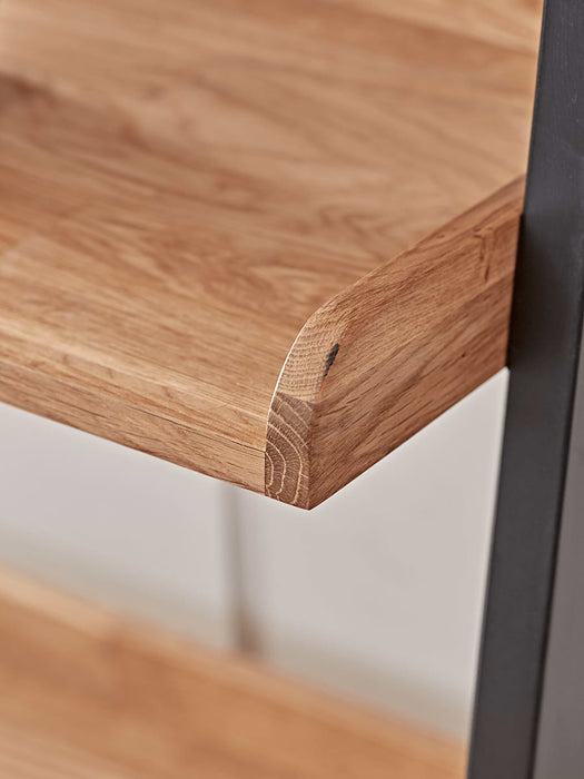 Leaning Oak Ladder Shelf