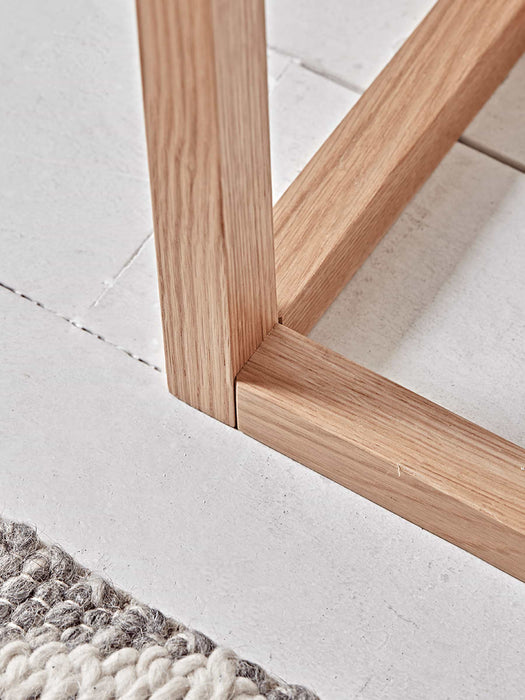 Oak & Marble Console Table