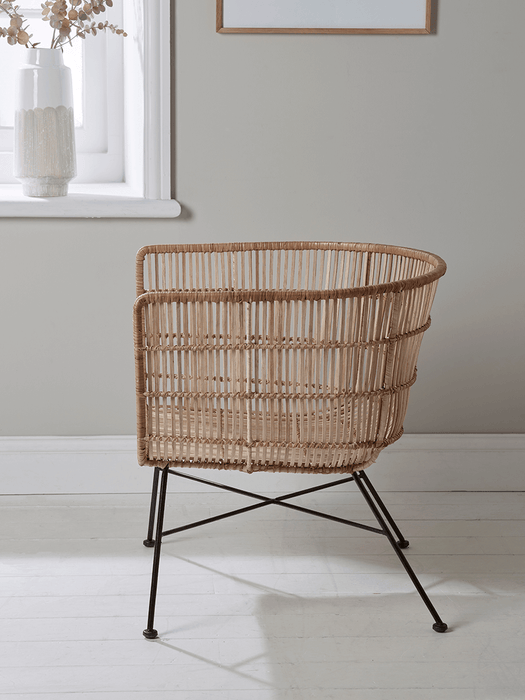 Flat Rattan Tub Chair