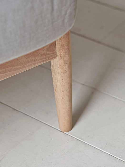 Beech Spindleback Armchair - Soft Grey