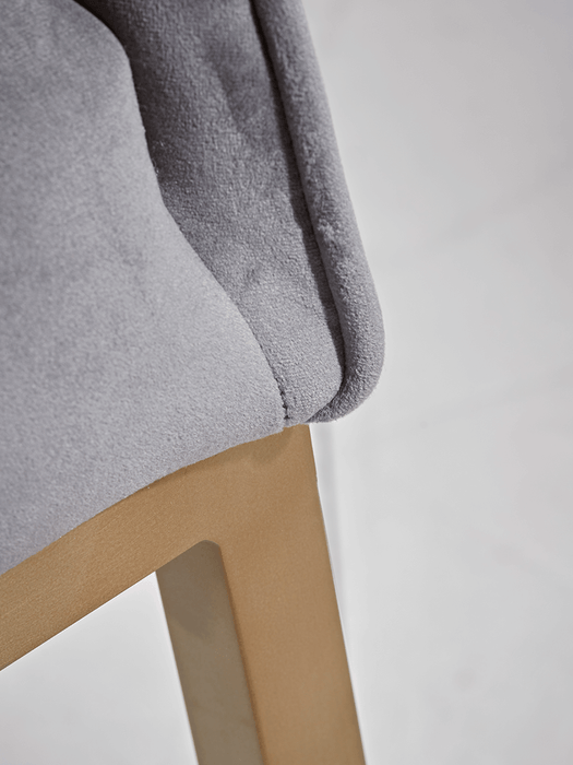 Velvet & Brass Dining Chair