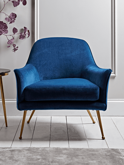 Flex Occasional Chair - Blue Velvet