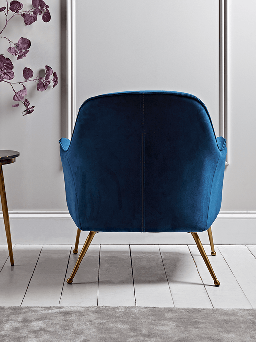 Flex Occasional Chair - Blue Velvet
