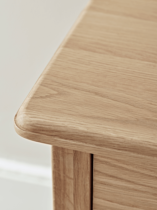 Bergen Oak Bedside Table - Natural
