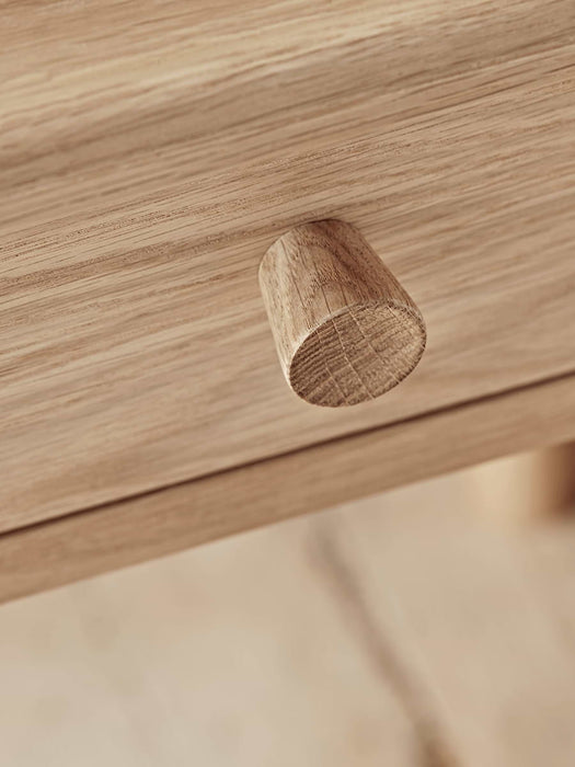 Bergen Oak Bedside Table - Natural