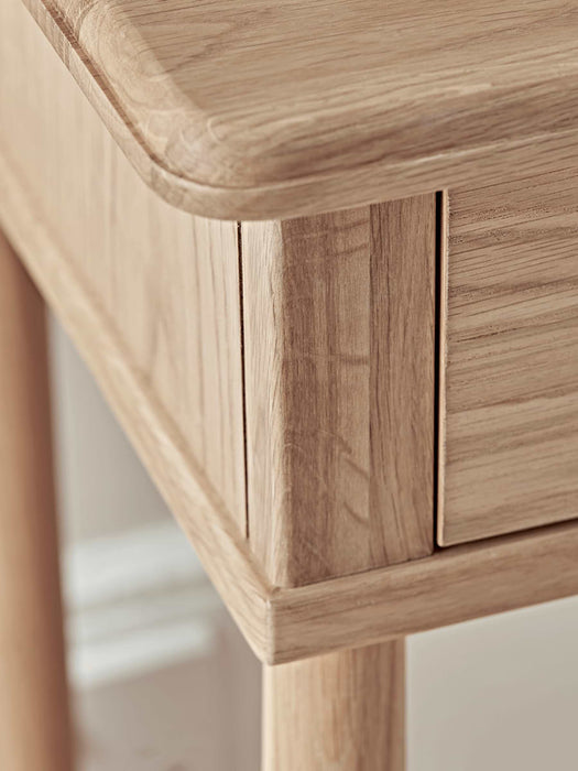 Bergen Oak Bedside Table - Natural