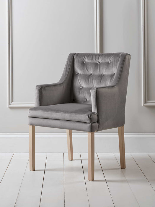 Lisbet Occasional Chair - Grey Velvet