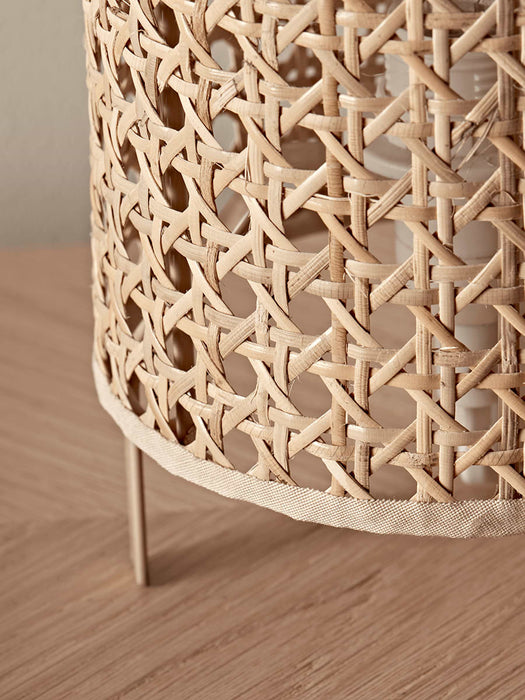 Woven Cane Table Lamp