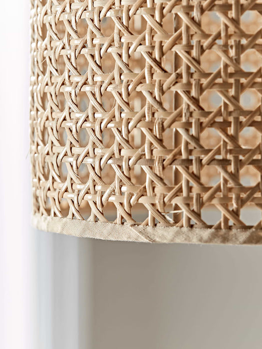 Woven Cane Pendant Light