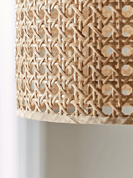 Woven Cane Pendant Light
