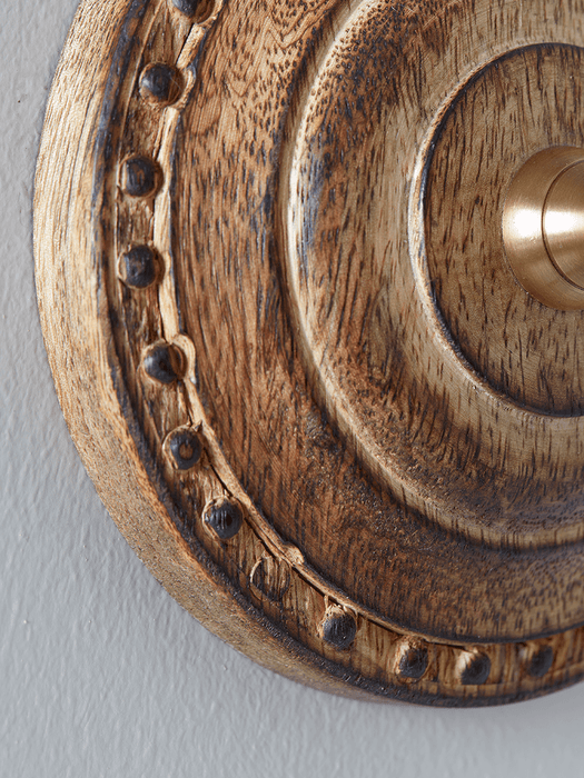 Linen & Brass Wall Light