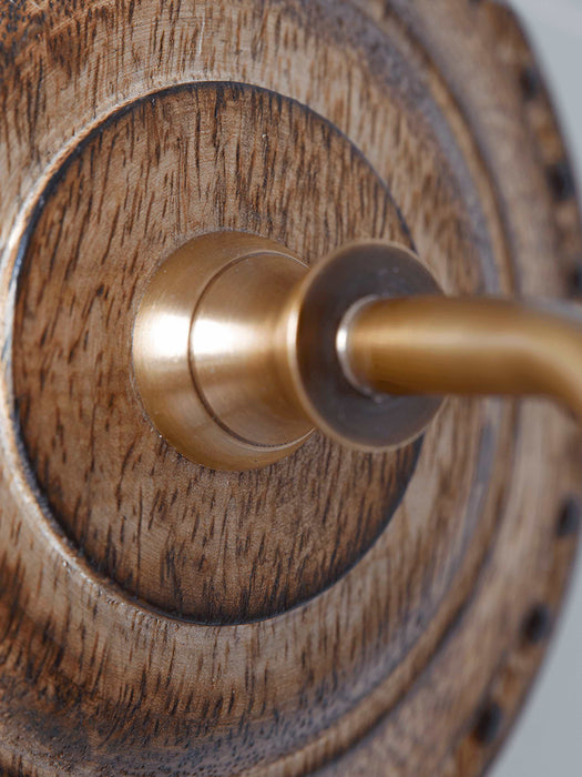 Linen & Brass Wall Light