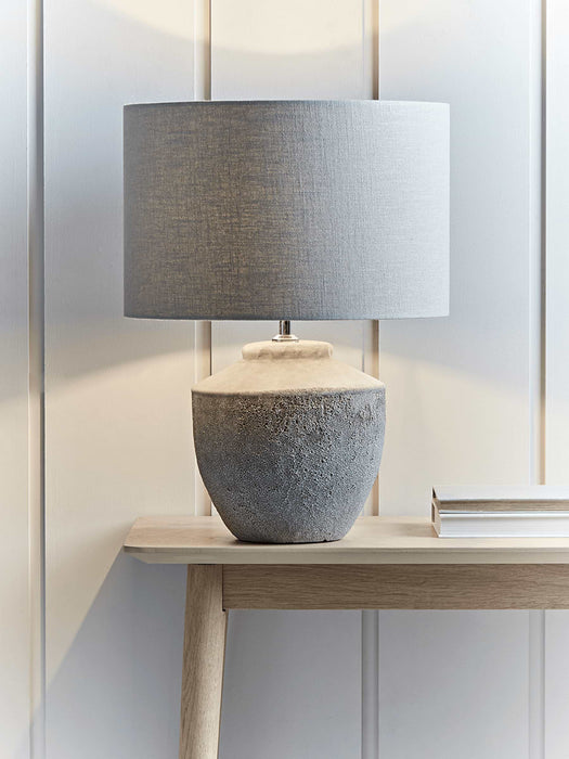 Textured Concrete Table Lamp