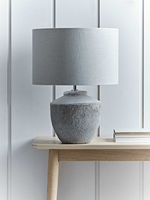 Textured Concrete Table Lamp