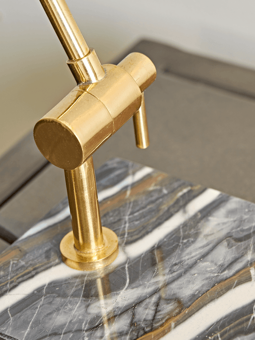 Brass & Marble Desk Lamp