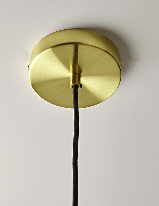 Ribbed Frosted Glass Pendant