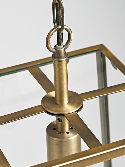 Soft Gold Trapeze Pendant