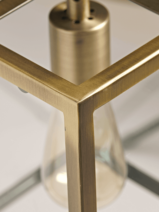 Soft Gold Trapeze Pendant