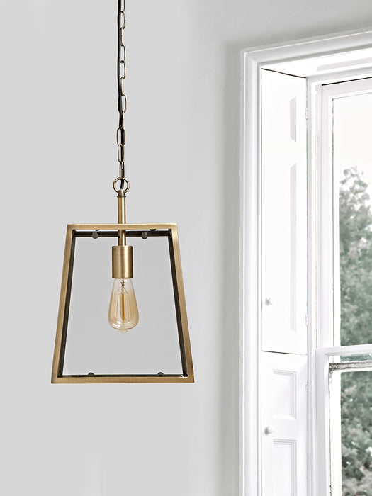 Soft Gold Trapeze Pendant