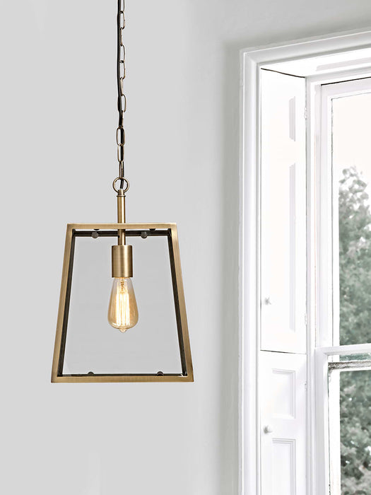 Soft Gold Trapeze Pendant