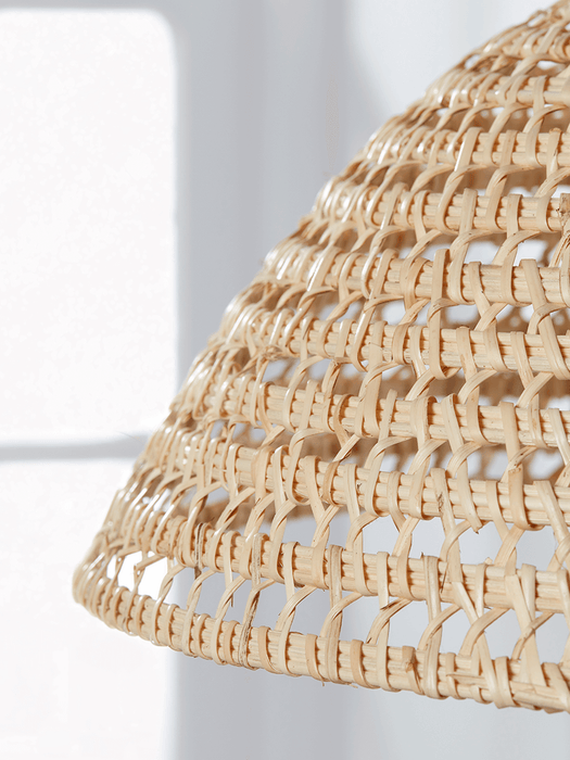 Shallow Dome Rattan Shade