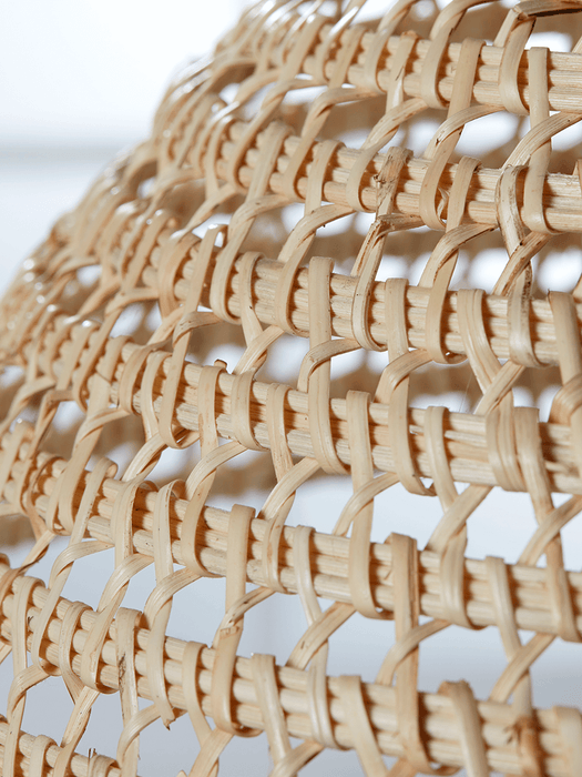 Shallow Dome Rattan Shade